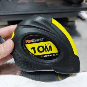 Pro Touch 10 Meter Measurement Tape Black Yellow Tape Measure